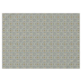 イエローグリーンティール（緑がかった色）ブルーオレンジお尻ボヘミアンアート テーブルクロス (正面(横))