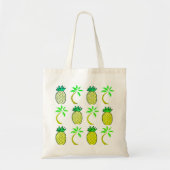 イエローグリーンパイナップルジャンボトート トートバッグ (正面)