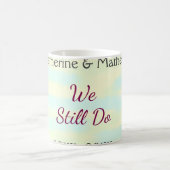 イエローグリーンパステル誓の更新記念ウォーターコ コーヒーマグカップ (中央)