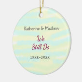 イエローグリーンパステル誓の更新記念ウォーターコ セラミックオーナメント (左)