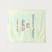 イエローグリーンパステル誓の更新記念ウォーターコ タペストリー (正面(横))