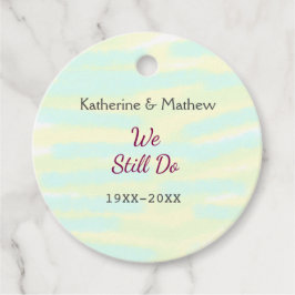 イエローグリーンパステル誓の更新記念ウォーターコ フェイバータグ