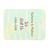 イエローグリーンパステル誓の更新記念ウォーターコ マグネット (横)