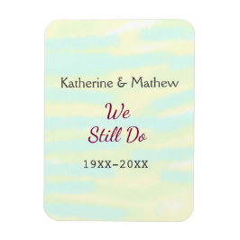 イエローグリーンパステル誓の更新記念ウォーターコ マグネット