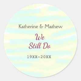 イエローグリーンパステル誓の更新記念ウォーターコ ラウンドシール