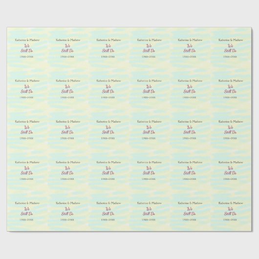 イエローグリーンパステル誓の更新記念ウォーターコ ラッピングペーパー (フラット)