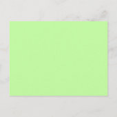 イエローグリーンフローラブリーズメイド招待状 インビテーションポストカード (裏面)