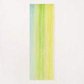 イエローグリーンブルーパステル陽気 ヨガマット (正面)