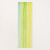 イエローグリーンブルーパステル陽気 ヨガマット (裏面)