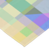 イエローグリーンブルーパープルジオメトリック テーブルクロス (アングル)