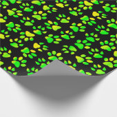 イエローグリーンポープリント – ラッピング紙 ラッピングペーパー (角)