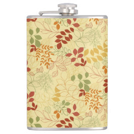 イエローグリーンレッドオレンジ紅葉 フラスク