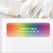 イエローグリーンレッドブルーモダンパープル ラベル (インサイチュ)