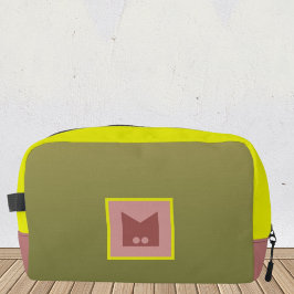 イエローグリーンレッドモノグラム化粧用トイレバッグ ドップキット