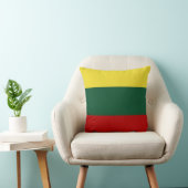 イエローグリーンレッドリトアニア国旗 クッション (椅子)
