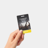 イエローグループ会議QRコードカスタムアクセスパス バッジ (手持ち)