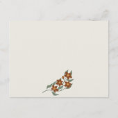 イエローグルーヴィレトロアーチフローラウェディングレセプション エンクロージャーカード (裏面)