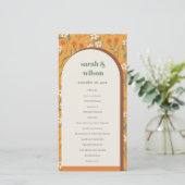 イエローグルーヴィレトロアーチフローラ結婚式 プログラム (スタンド正面)