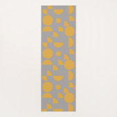 イエローグレイモダン幾何エレガント部部族 ヨガマット (裏面)