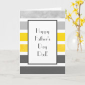 イエローグレイ白ストライプ色 カード (黄色い花)