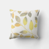 イエローグレーウォーター色葉の クッション (裏面)