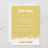 イエローグレージグザグシニア写真クラス 案内状 (裏面)