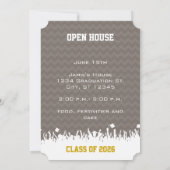 イエローグレージグザグシニア3写真クラス 案内状 (裏面)