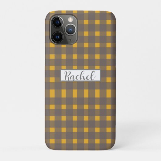 イエローグレージンガムパーソナライズされた Case-Mate iPhoneケース (裏)