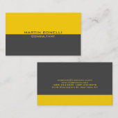 イエローグレースペシャルプレーンユニーククリーン 名刺 (正面/裏面)