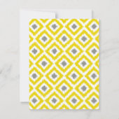 イエローグレーダイヤモンドイカットパターンありがとう (裏面)