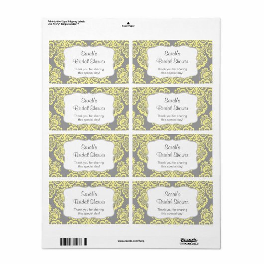 イエローグレーダマスクのウォーターカスタマイズボトル – it! ラベル (フルシート)