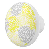 イエローグレーダリアフローラ花 セラミックノブ (右)