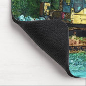 イエローグレーダーアース – 引越し業者アートマウスパッド マウスパッド (コーナー)