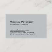 イエローグレーパーソナルトレーナーフィットネススポーツ 名刺 (裏面)