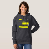 イエローグレーブロック抽象芸術アート パーカ (正面フル)