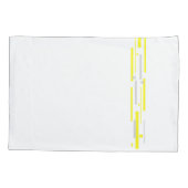 イエローグレーブロック抽象芸術アート 枕カバー (裏面)