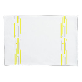 イエローグレーブロック抽象芸術アート 枕カバー