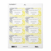 イエローグレームスウォーターボトルのお勧め ラベル (フルシート)