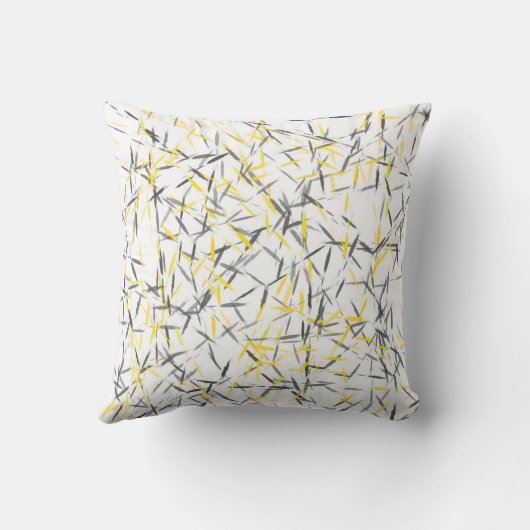 イエローグレー抽象芸術 クッション (裏面)