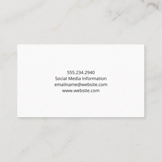 イエローグレー抽象芸術 | 産業ストライプ 名刺 (裏面)