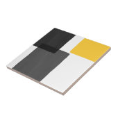 イエローグレー白黒ミニマモダンリスト タイル (側面)