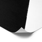 イエローグレー白黒幾何学模様 ポスター (角)