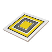 イエローグレー白黒正方形 タイル (側面)