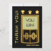 イエローグローゲームコンソール サンキューカード (正面)