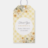 イエローグース間抜けベイビーシャワーありがとう ギフトタグ (裏面)