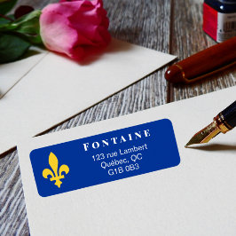 イエローケベック(紋章の)フラ・ダ・リ ラベル