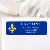 イエローケベック（紋章の）フラ・ダ・リ ラベル (インサイチュ)