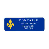 イエローケベック（紋章の）フラ・ダ・リ ラベル (正面)