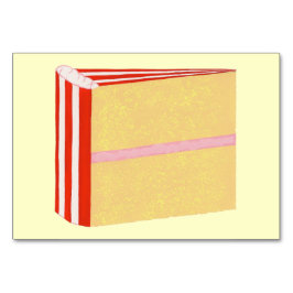 イエローケーキの読大人用フラッシュカードのスライス テーブルナンバー