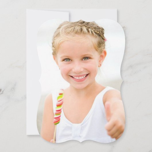 イエローケーキガールお洒落バースデーパーティー招待状 招待状 (裏面)